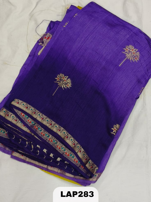 Banaras kora dupion silk saree