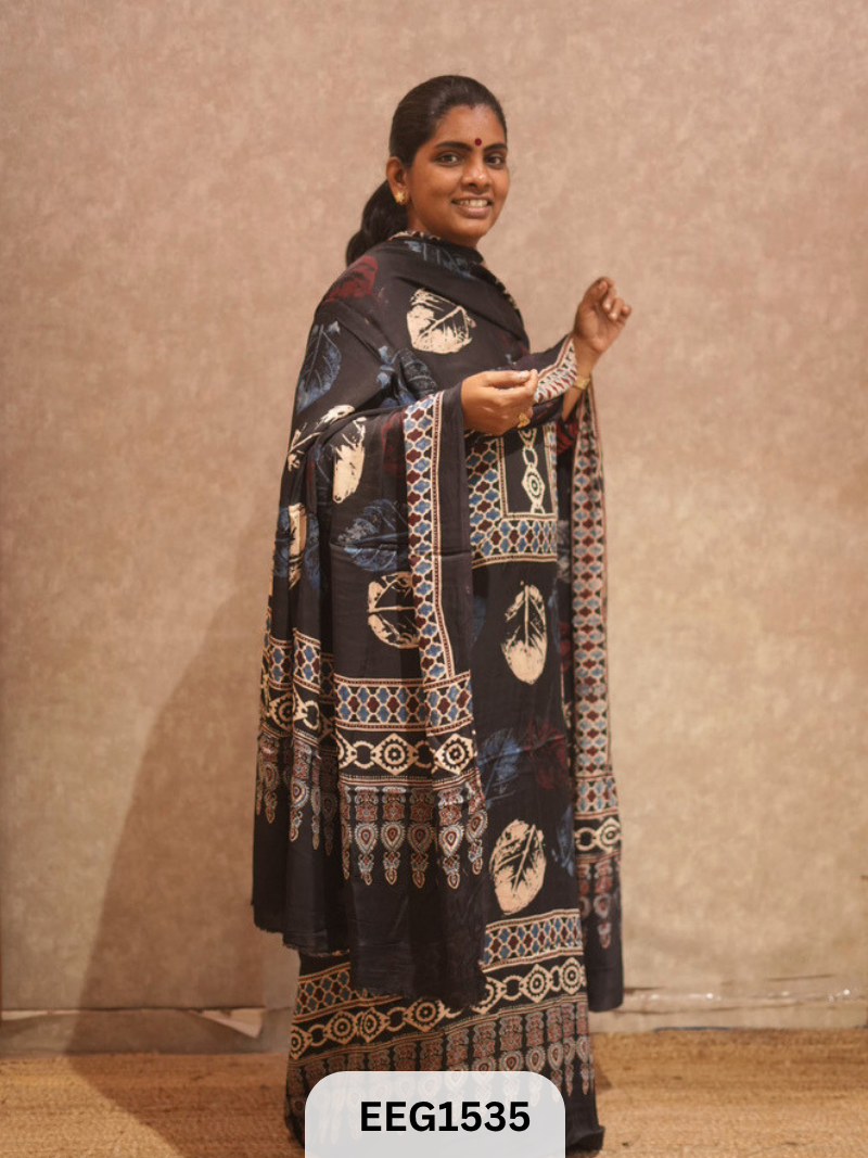 AJRAKH MODAL 2  PCS-UNSTITCHED