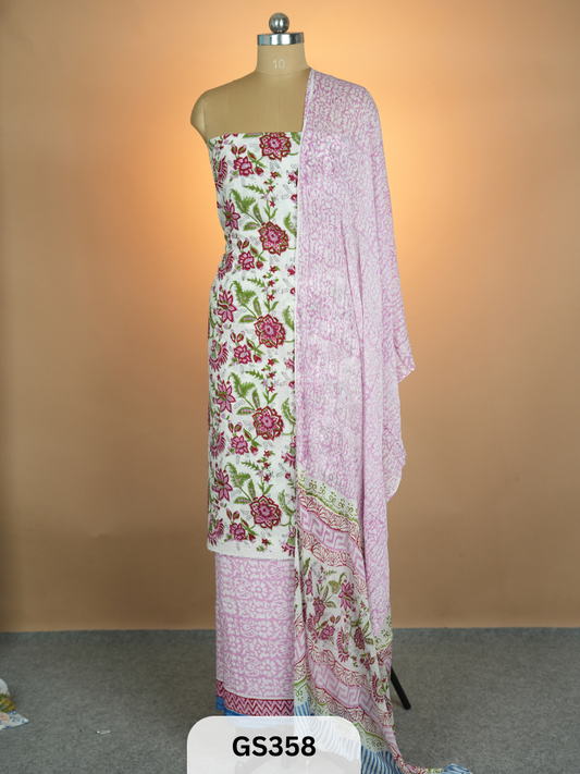 Premium modal top and bottom shiffon dupatta