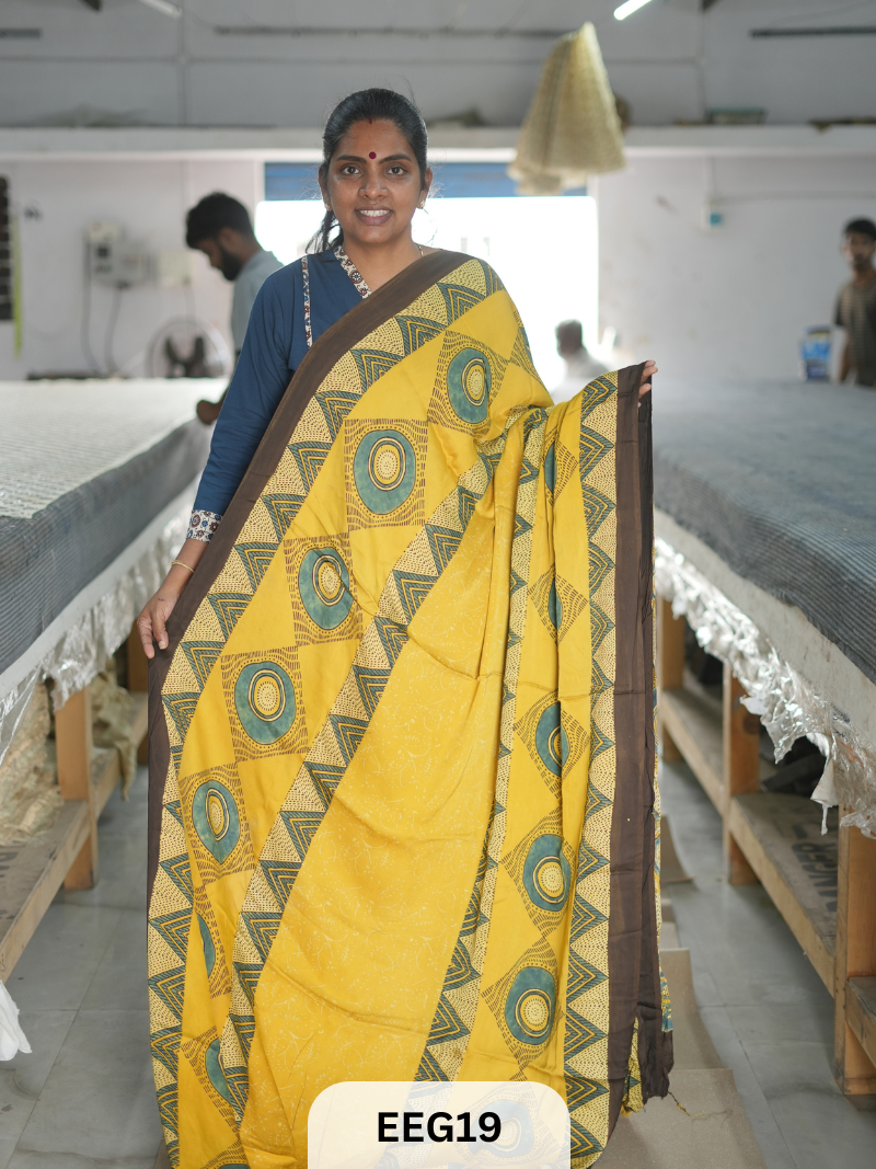 AJRAKH MODAL SAREE