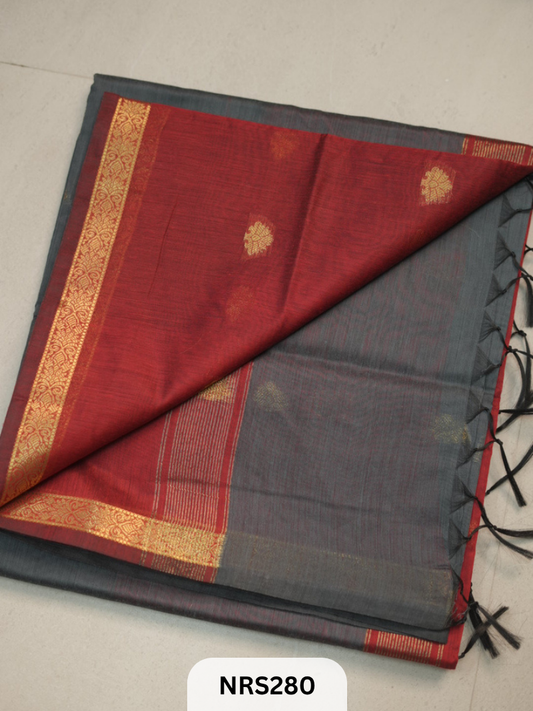 CHANDERI INSPIRED MAHESWARI SAREE