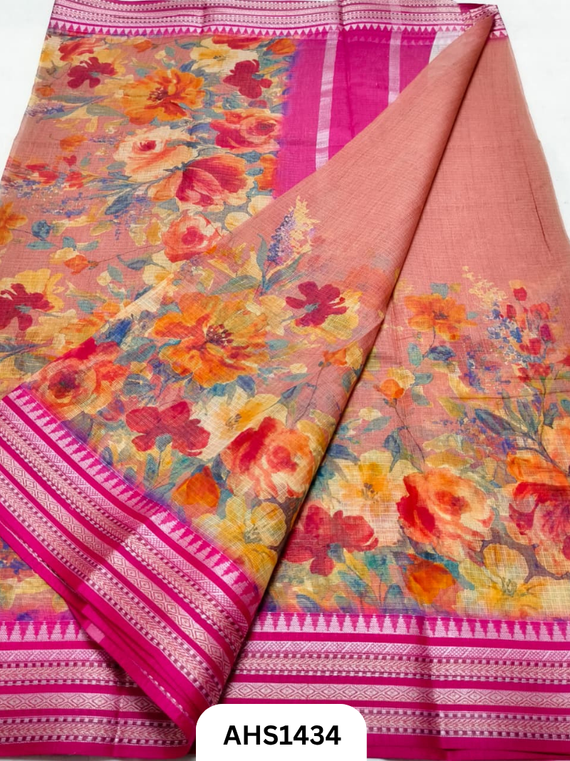 Pure Kota Cotton Digital Print Saree
