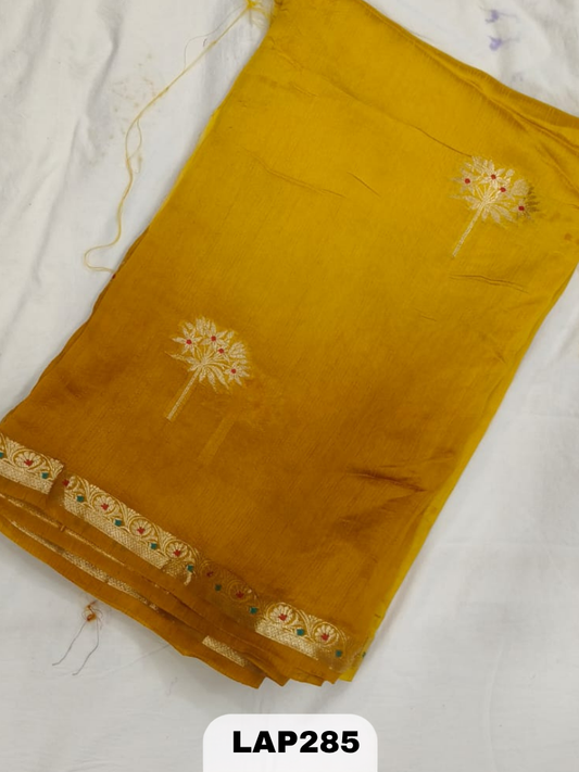 Banaras kora dupion silk saree