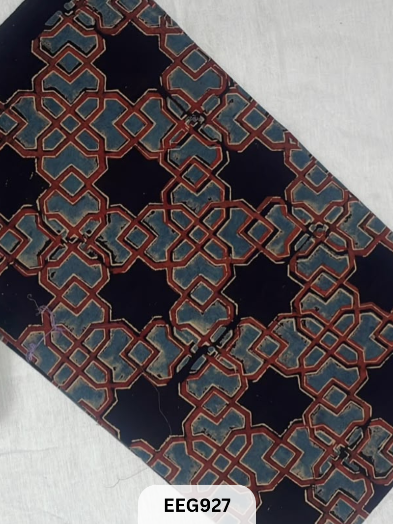 COTTON AJRAKH FABRIC-1MTR