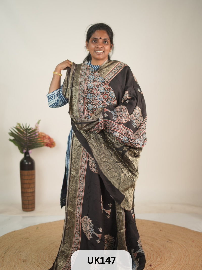 DOLA AJRAKH SAREE