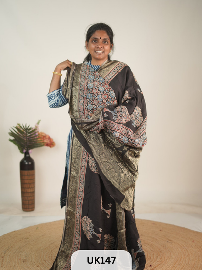 DOLA AJRAKH SAREE