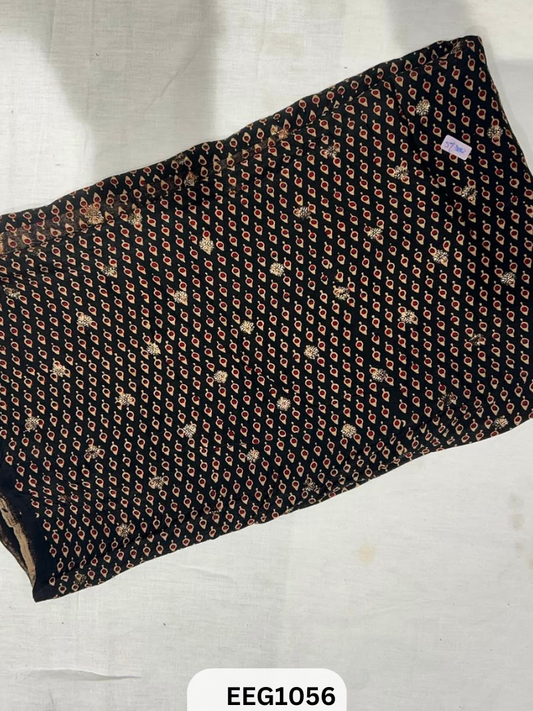 DOLA SILK AJRAKH FABRIC-1MTR