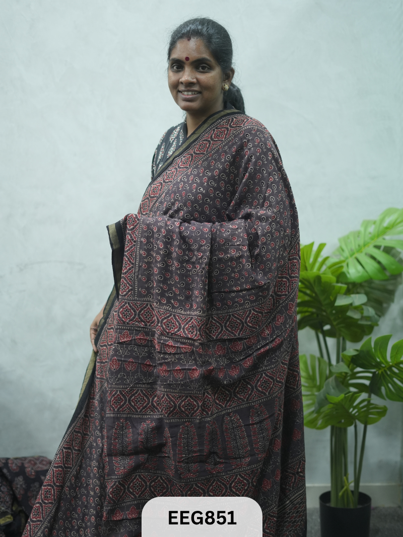 KOTA DORIA AJRAKH SAREE