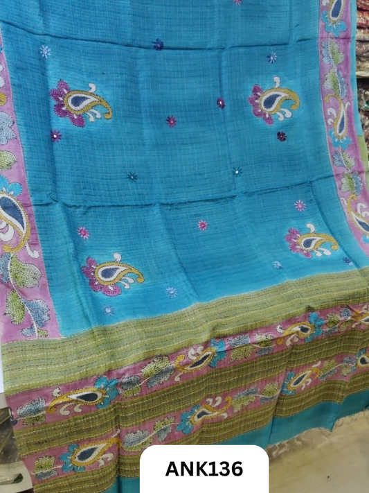 Pure Handloom baluchari Silk Saree