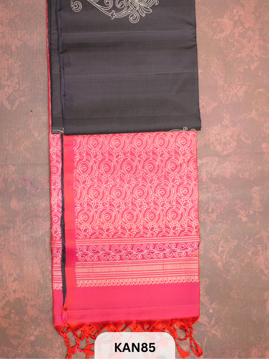 KANCHIPURAM HANDLOOM PURE SOFT SILK