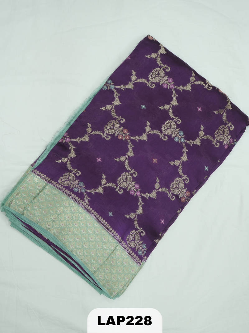 Banaras kora dupion silk saree