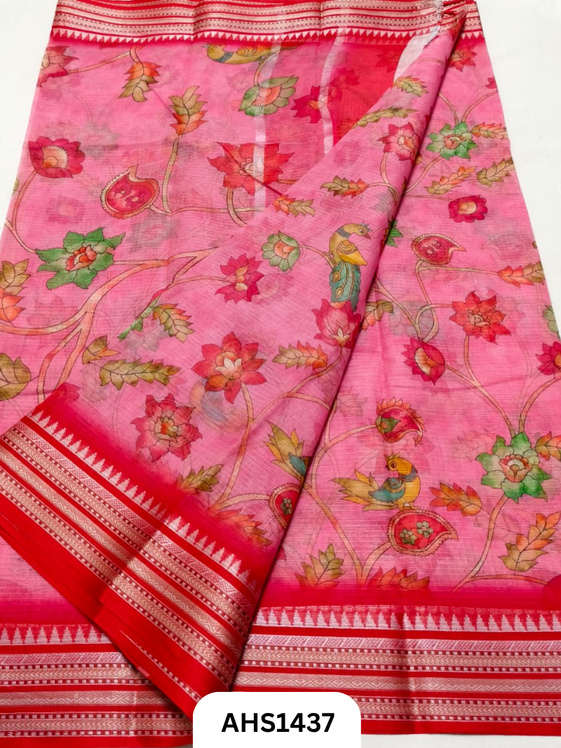 Pure Kota Cotton Digital Print Saree