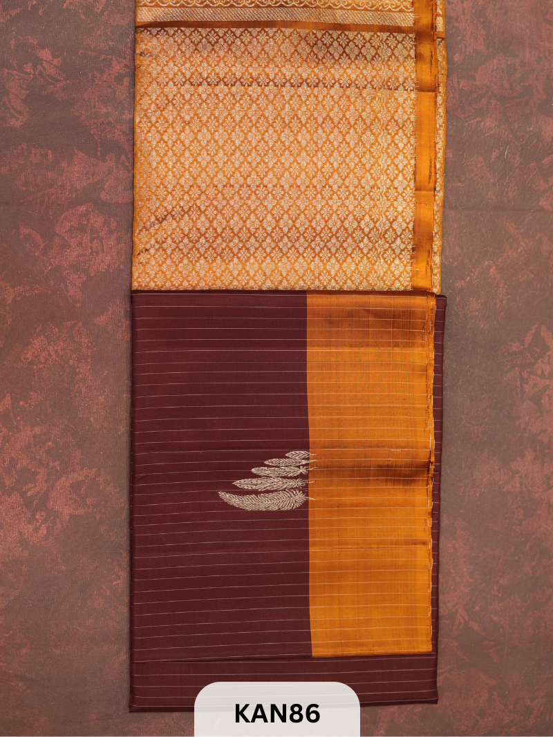 KANCHIPURAM HANDLOOM PURE SOFT SILK