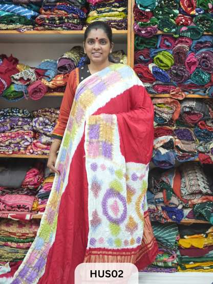 PURE MODAL WITH CHECKS MULTI COLOUR BORDER