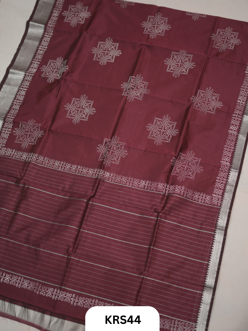 Mangalagiri Handblock Kollam Saree - DIWALI SPECIAL