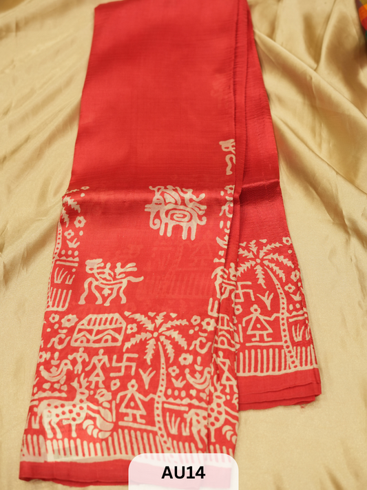 SOFT SILK BLEND TUSSAR | WITH BLOUSE