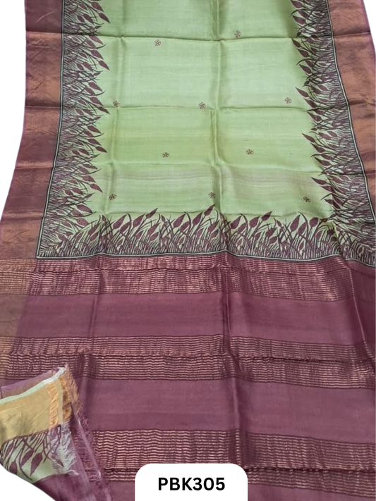Pure Handloom Tussar Silk Saree