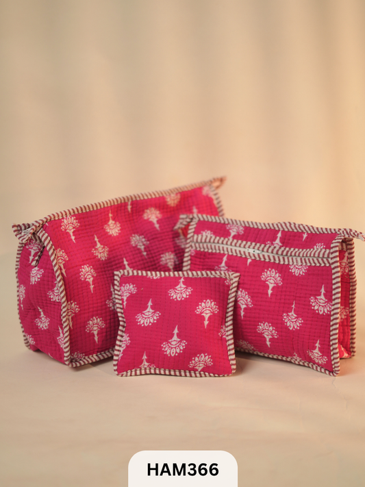 QULITED TRAVEL 3 COMBO POUCH
