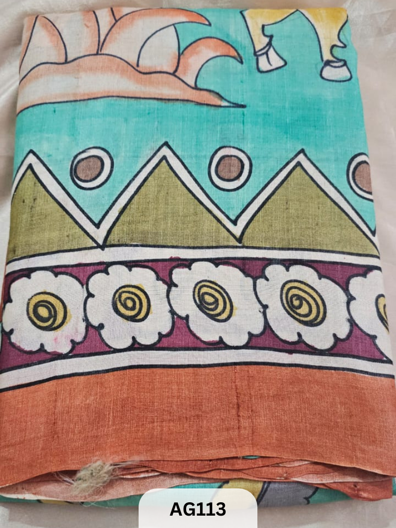 PURE GACHI TUSSAR WITH PENKALAMKARI