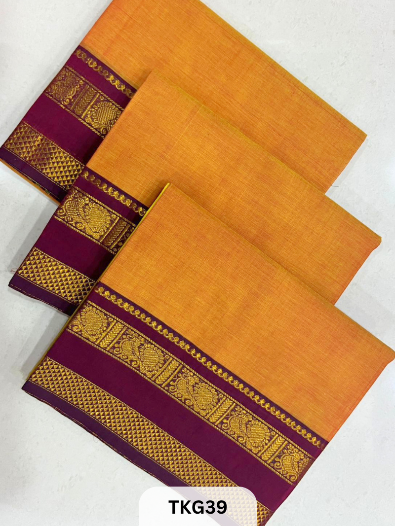Chettinad Cotton Saree  5.5 mtr