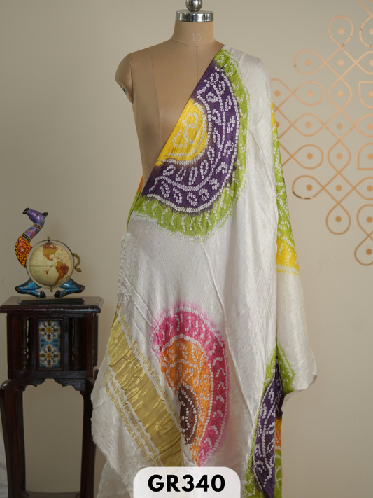 BANDHINI SEMI GAJI DUPATTA