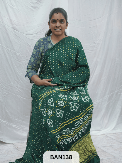 100% VEGAN SILK WITH LAGDI PATTA SAREE
