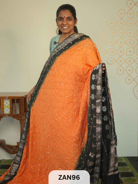 BANARASI BANDHINI WITH PAITHANI BORDER SAREE