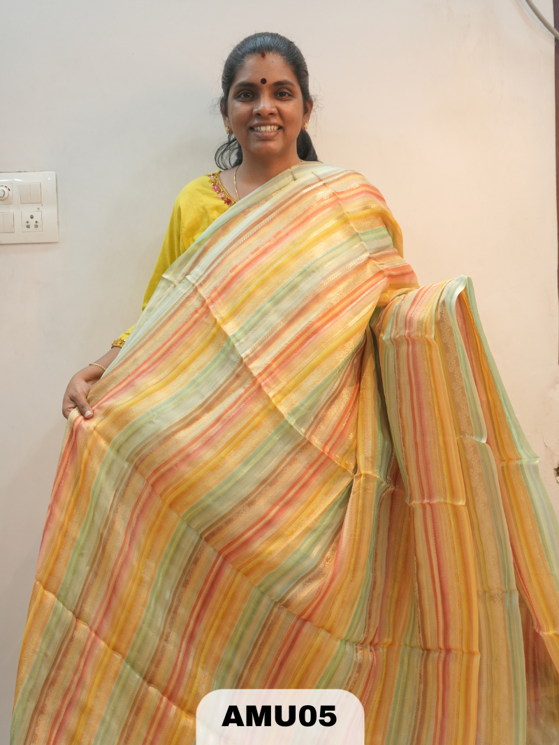 VISCOSE ORGANZA SAREE