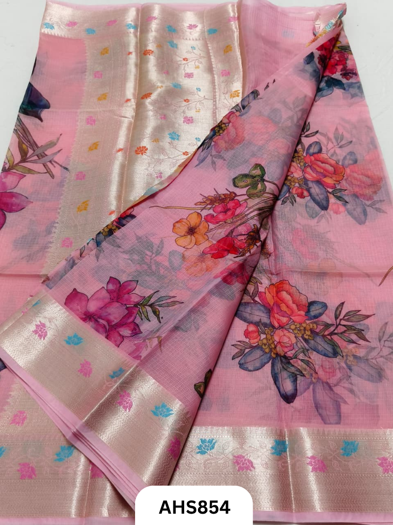 Soft Silk Kota Weaving Saree Border Weaving