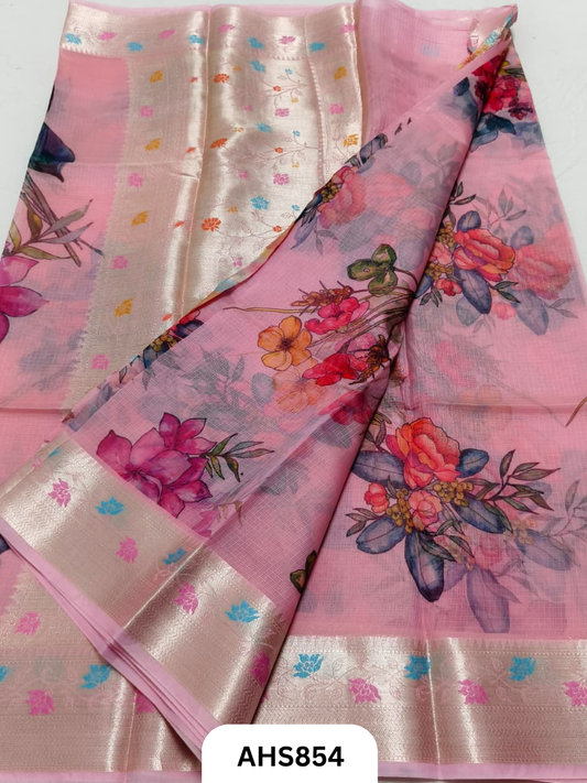Soft Silk Kota Weaving Saree Border Weaving
