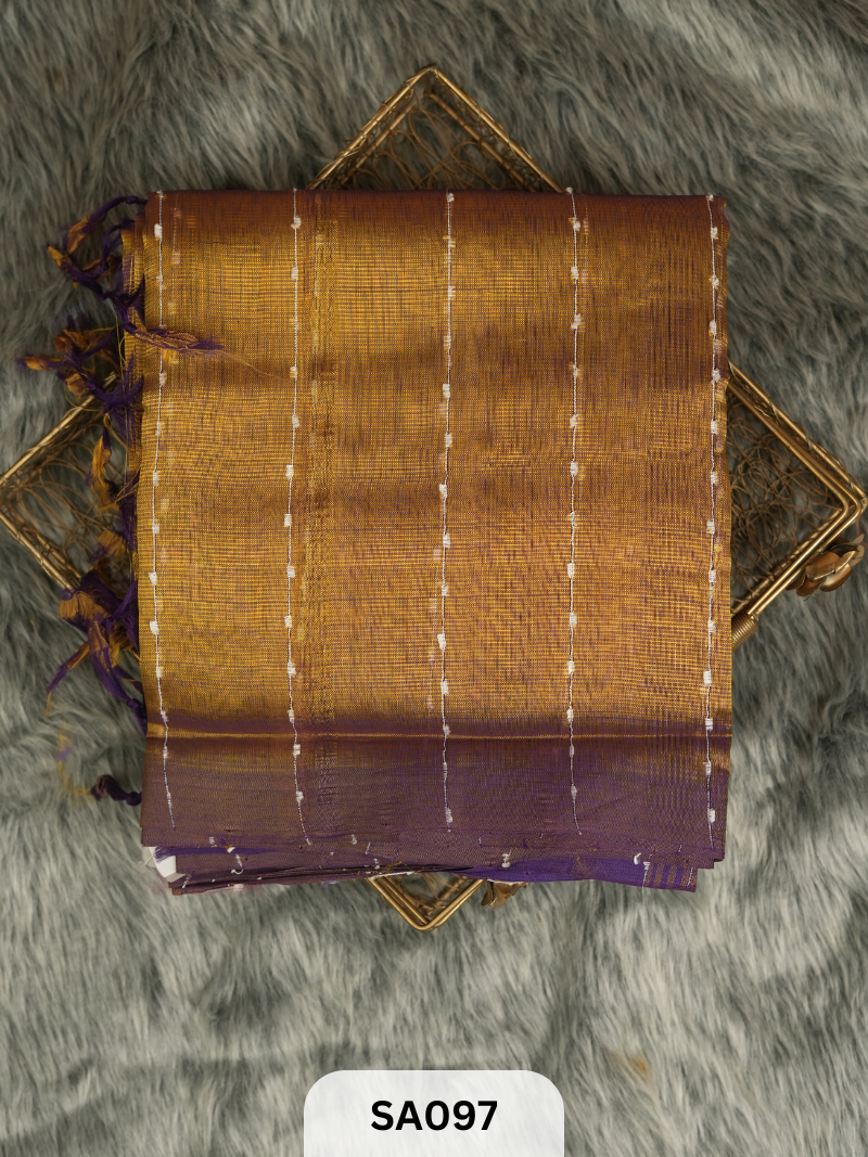 Handloom Mangalgiri saree with Jute Border
