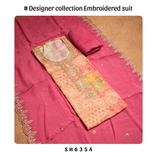 Designer collection salwar suit with embroidary work