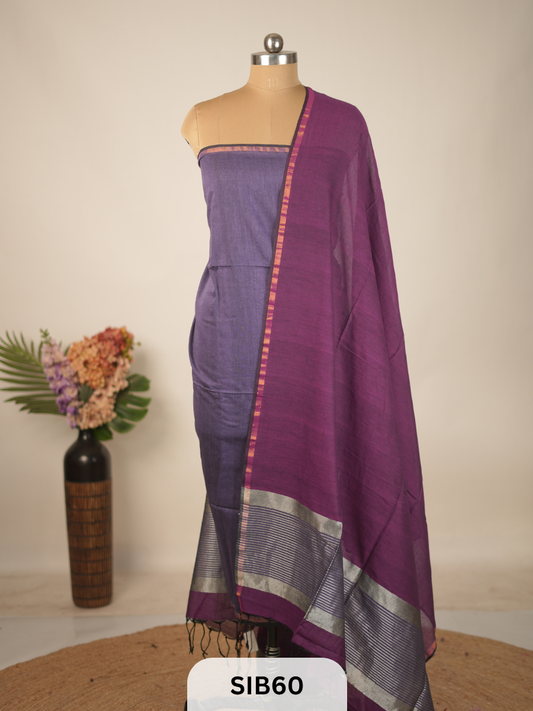 PURE MULCOTTON SALWAR SUIT - HANDLOOM