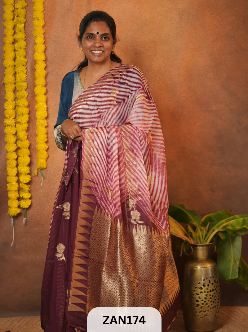 SHIBORI WITH KOTA TUSSAR BANARASI SAREE