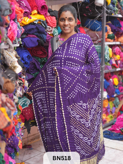 SEMI TISSUE WITH CHORAS DANI SAREE - LAGDI PATTA