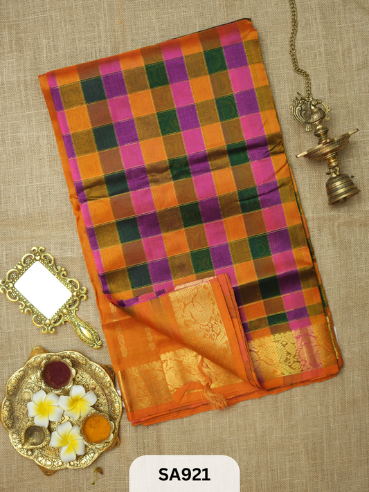 PURE HANDLOOM SILK COTTON SAREE | KANDANGI SAREE