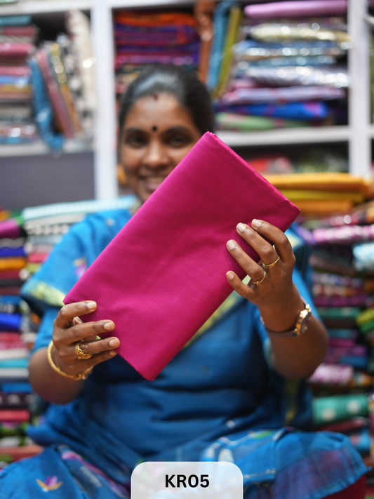 BISHNUPUR PLAIN KATAN SILK SAREE