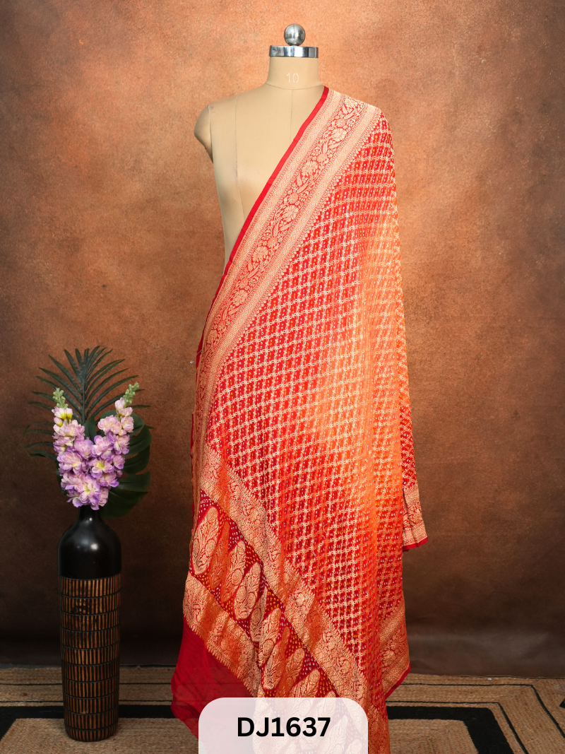 BANARASI GEORGETTE BANDHEJ DUPPATTA