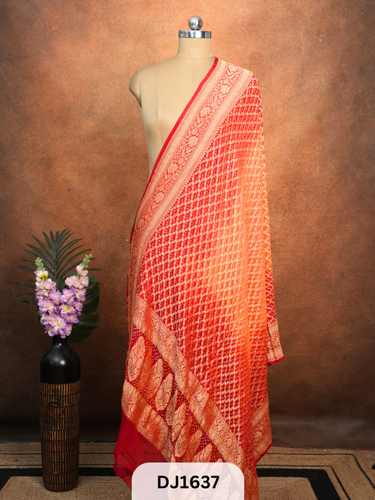 BANARASI GEORGETTE BANDHEJ DUPPATTA