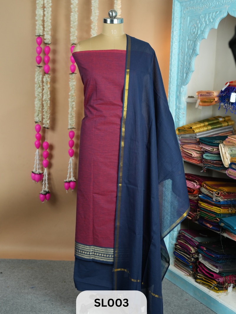 Kanchipuram Border Silk Salwar Suit