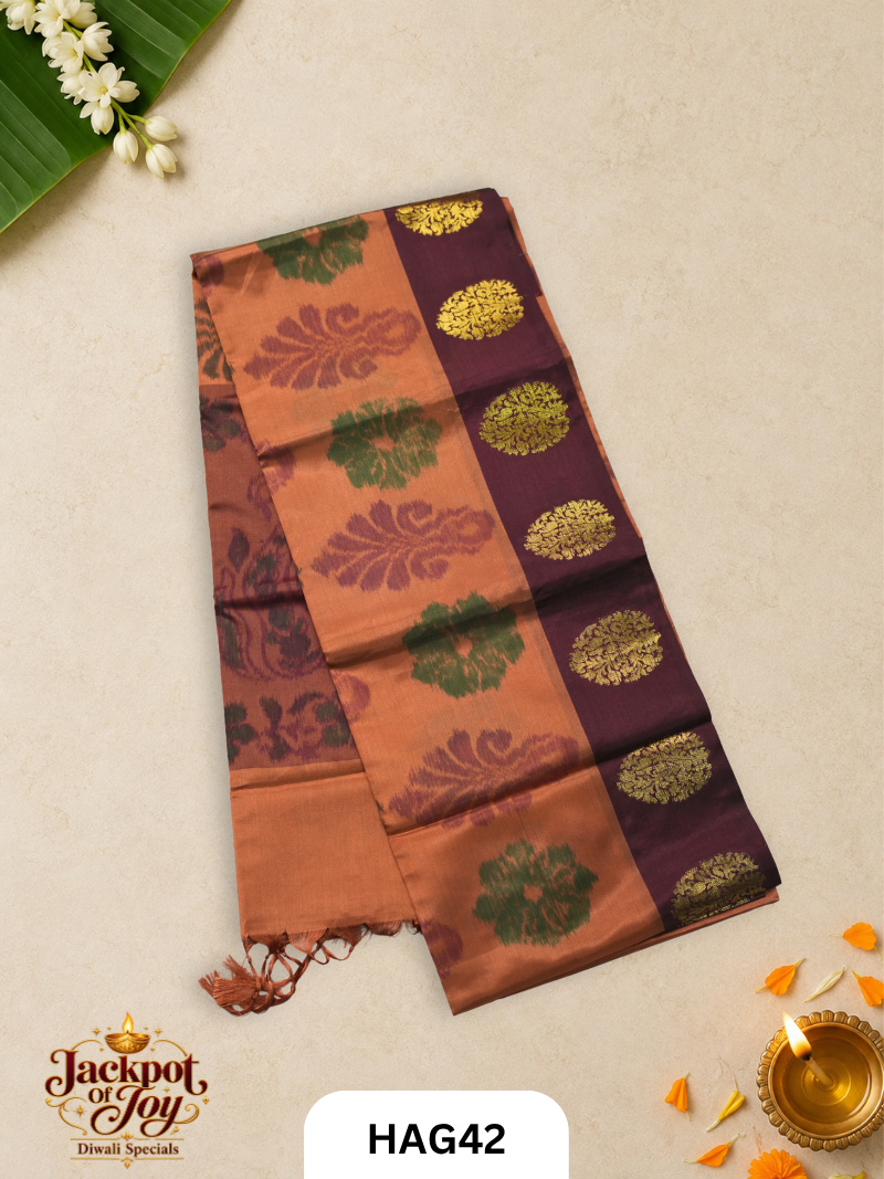 Nano Pochampalli Soft Silk Saree