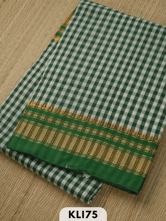 ILKAL CHECKS TOPI BORDER SAREE