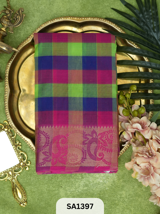 CHETTINAD COTTON SAREE | CHECKED