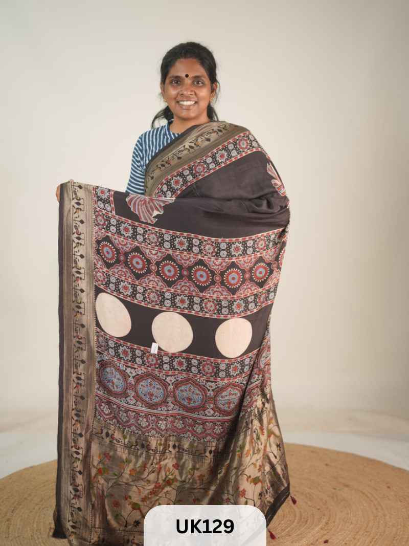 DOLA AJRAKH SAREE