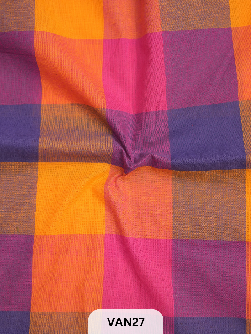 MADRAS KATTAM FABRIC - 1 MTR