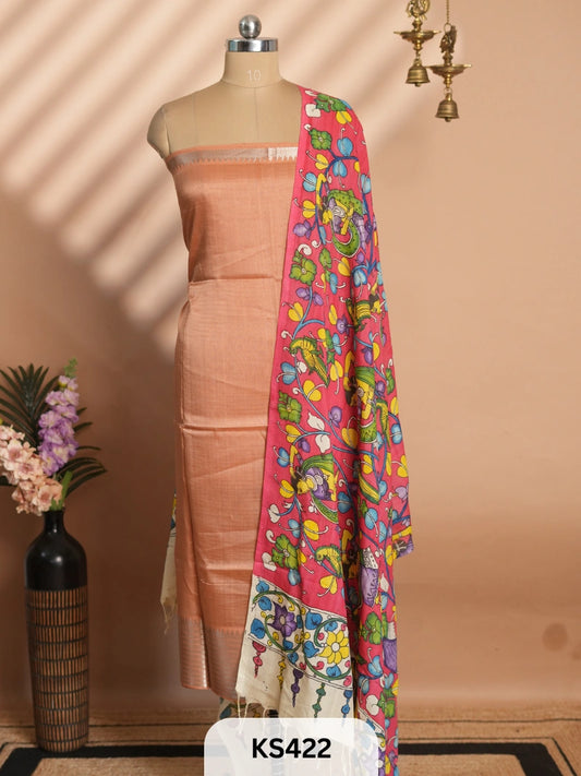MANGALGIRI PATTU TOP AND DUPPATA - 2 PCS