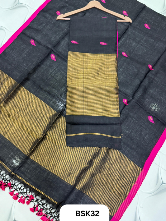 Pure Linen  Handloom Salwar  Top 2.7 mtr  Duppata 2.5 mtr