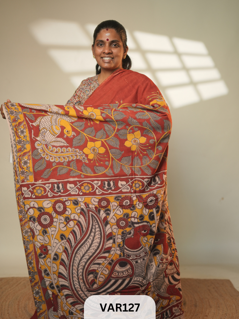 KALAMKARI COTTON SAREE