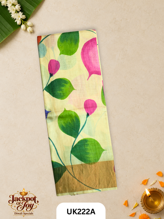 Tussar Hand Painted Saree