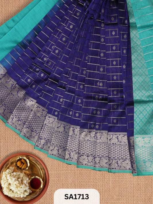 PURE HANDLOOM MANGALGIRI SAREE | BUTTA PALLU
